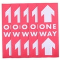 thumbnail image 6 of WASHWEPE PVC Arrow Stickers 5Pack Watermelon Red For Indoor Outdoor Directional Use, 6 of 8