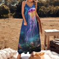 thumbnail image 2 of Jellyfish Ocean Style Design Sleeveless Dress Woman Fashion Long Dresses Women's Summer Suit Dress 2025, 2 of 7