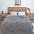 thumbnail image 7 of Lochas Soft Shaggy Blankets Plush Fuzzy Bed Cozy Sherpa Fluffy Throw Blanket for Couch Chair Sofa,60"x80",Gray, 7 of 7