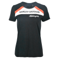 thumbnail image 2 of Harley-Davidson T-Shirt pour Femmes Accelerate Stripe Knit Top (S06), 2 of 6
