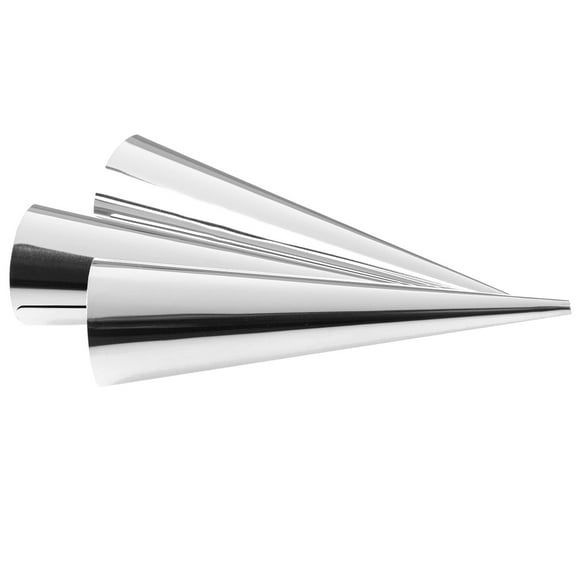 Raindrops 3Pcs Cream Horn Mold Stainless Steel Kitchen Mold For Baking And Shaping Pastry Shells