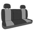 thumbnail image 3 of CalTrend Rear 60/40 Split Back & Solid Cushion EuroSport Seat Covers for 2012-2014 Mini Cooper - BM123-08HH Light Grey Insert and Trim, 3 of 3