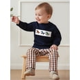 thumbnail image 5 of Rovasas Toddler Baby Boy Fall Outfit Horse Long Sleeve Sweatshirt Plaid Pants, 5 of 9