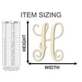 thumbnail image 3 of Unfinished Individual Wood Monogram Personalized - Weddings - Nursery - Wall Hang - up to 24 High DIY, 3 of 4