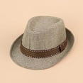 thumbnail image 2 of LNMQLPDBS Toddler Sun Hat Summer Curled&nbsp;Straw&nbsp;Cowboy&nbsp;Hat with Striped Band Boys Girls Beach-Hat Wide-Brim Sun Protection Hat with Mesh Casual Trendy for Outdoor Beach Tour, 2 of 7