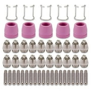 AG60 SG-55 WSD-60 Plasma Cutter Cutting Torch Tip Nozzles Consumables Kit Plasma Cutter Accessories 50PK