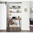 thumbnail image 4 of LumiSource Walnut Wood, Grey Fabric Trevi Chair, 4 of 10