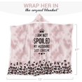thumbnail image 2 of Spoiled Wife Fleece Wearable Blanket Hoodie - Funny Wife Gifts from Husband for Wife, Wife Birthday Gift Ideas, Gifts for Her for Anniversary, Valentines Day Gifts for Her, 2 of 6