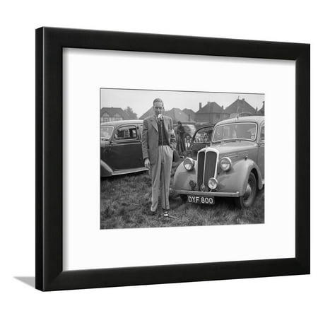 Framed Bypass Light 1937 Standard Twelve at the Standard Car Owners Club Gymkhana, Ace of Spades, Kingston Bypass, 1938 Framed Print Wall Art By Bill Brunell ()