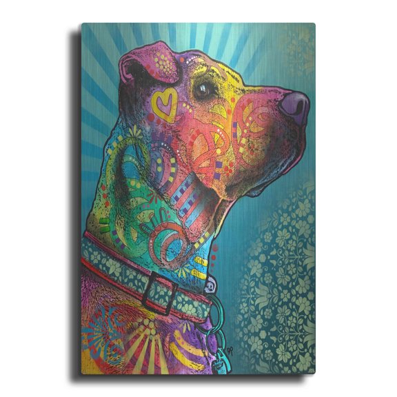 Luxe Metal Art 'Style Eyes' by Dean Russo, Metal Wall Art, 12"x16"