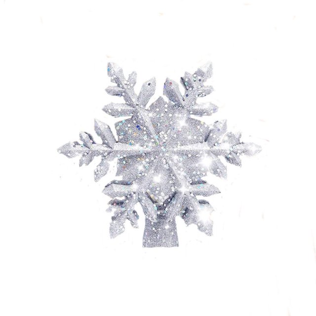 Christmas Tree Topper Lighted with LED Rotating Silver Snowflake Decorations Projector Silver Snow Tree Topper Night Light Projector for Indoor Outdoor Christmas Tree Decorations