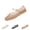 Champagne, variant on Womens Jelly Mules Transparent Hollow Out Closed Toe Adjustable Strap Mary Jane Flats Lounge Breathable Slip on Vacation Walking Flats Champagne 36(US-5.5)
