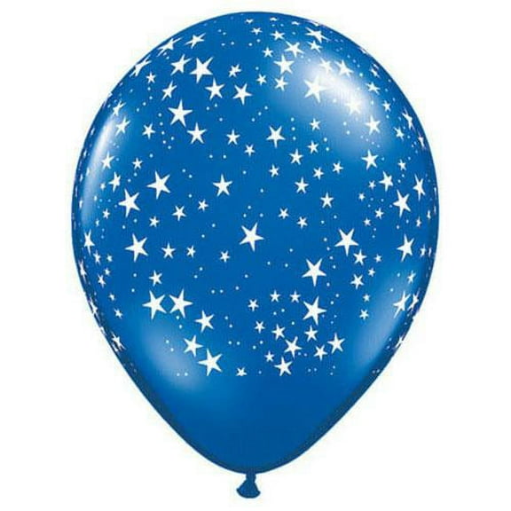 LOONBALLOON Stars Balloons, 11″ STARS-A-ROUND - SAPPHIRE BLUE