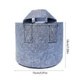 thumbnail image 3 of Kumdkd 1 US Gallon 1 Pack Tall Grow Bags for Vegetables, Heavy Duty Nonwoven Aeration Fabric Deep Grow Pots with Handles(Gray,7.09x5.91in), 3 of 6