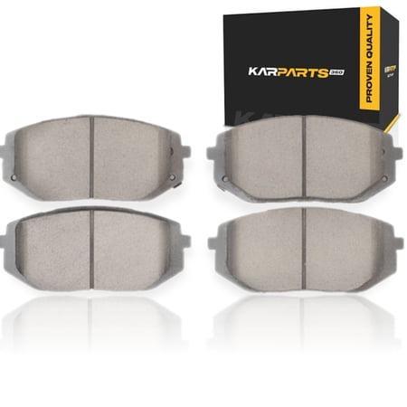 KarParts360 For Kia Sportage 2023 2024 2025 2026 Disc Brake Pads | Ceramic | Mechanical Pad Wear Sensor | 64.5 Millimeters / 2.54 Inches Inner Height