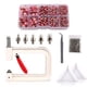 thumbnail image 1 of Máquina de ajuste de perlas Botones de remache Tapa de fijación de plástico Camisa Pantalones Chaqueta Kit de herramientas manuales Hecho a mano DIY Accesorio de ropa Tipo 30 4-10 mm, 1 of 6