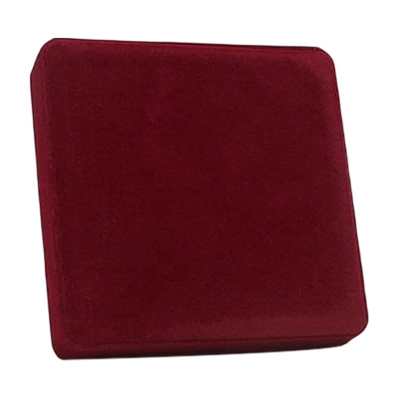 Caja para collar de Perlas Sunnimix Embalaje Portátil Corazón interior rojo