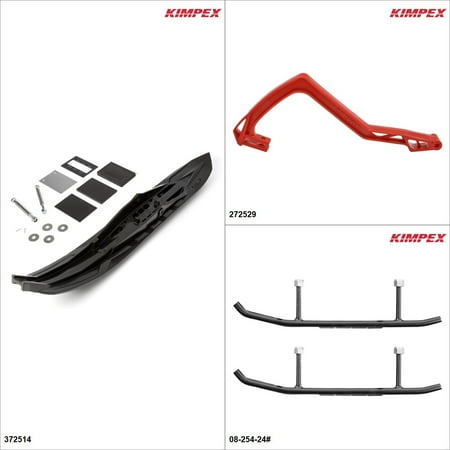 Kimpex - Arrow Ski Kit - Black, Ski-Doo Grand Touring 550F 2010-13 Black / Red 