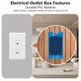 thumbnail image 3 of 10-Pack Single Gang Electrical Outlet Box, Old Work Box,14 Cubic Inch, Ideal for Residential and Commercial Applications, 3 of 7