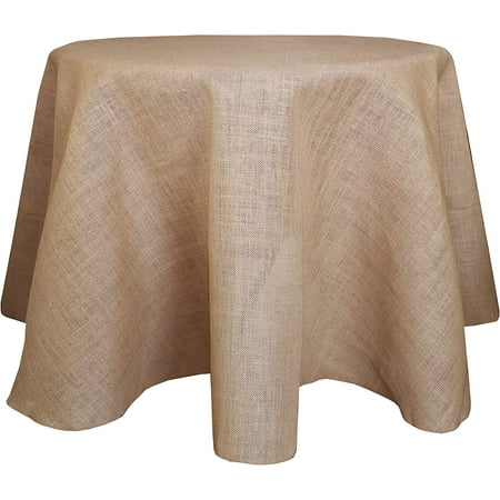 

Ultimate Textile Burlap 90-Inch Round Jute Tablecloth Natural