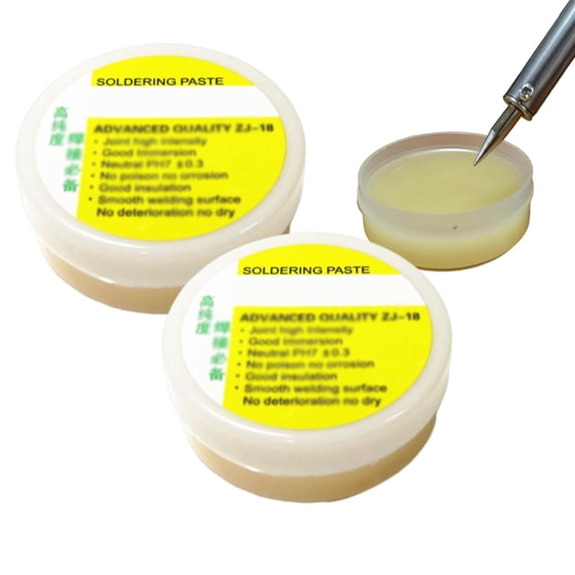 30g Rosin Solder Flux Paste, Solder Flux for Electronics, Soldering Paste, Ensures Clean & Smooth Soldering, Easy to Apply for Electronics Repair (2PC)