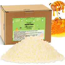 5lb Green Beeswax Pellets (Triple Filtered) - Suitable for Candle Making & Soap DIY Projects