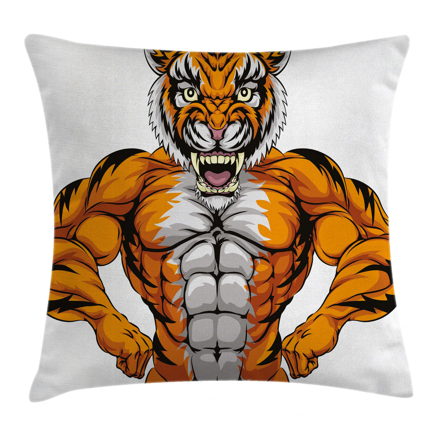 Animal Throw Pillow Cushion Cover, Wildlife Safari African Animal