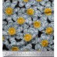 thumbnail image 1 of Soimoi Cotton Jersey Fabric Artistic Flower Print Fabric by Yard 58 Inch Wide, 1 of 1