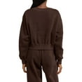 thumbnail image 4 of DOKOTOO Sweatsuits for Women 2 Piece Outfits Oversized Casual V Neck Sweatshirt with Wide Leg Sweatpants Tracksuit Jogger Set, 4 of 8