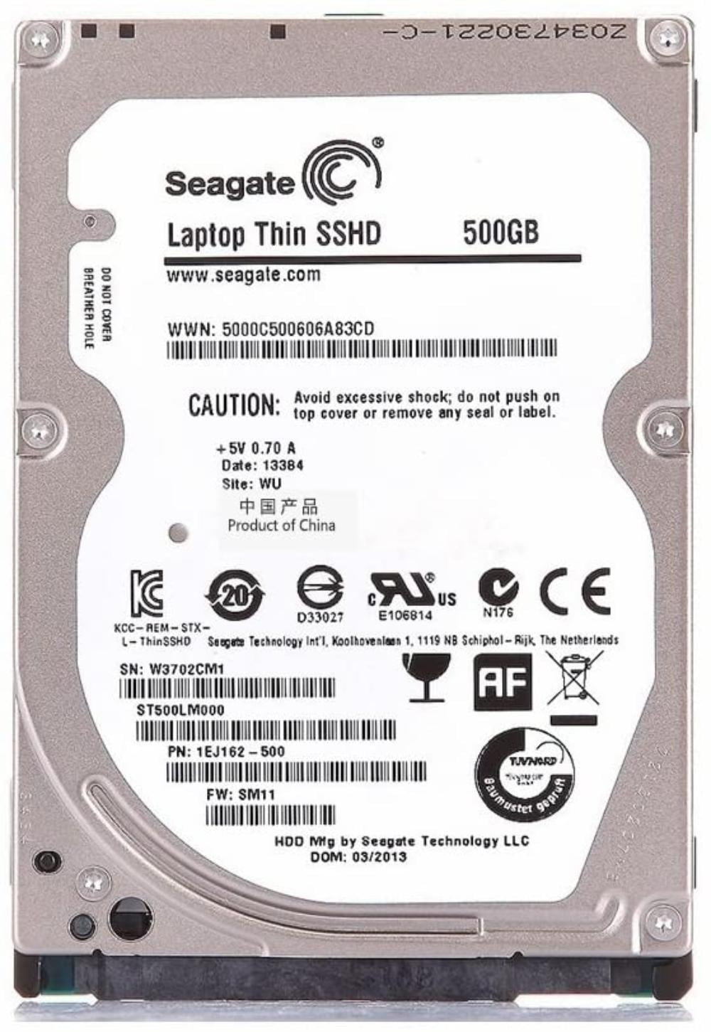 APPLE SEAGATE 500GB 2.5 HDD 7200RPM SATA 3.0 HARD DRIVE 655-1554C ST9500420ASG 