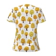 thumbnail image 4 of Naloa Qutumn Tree Print T-Shirts Short Sleeve V Neck Tees for Women Fashion Tops Trendy Lightweight Soft Casual Summer Outfits Clothes, 4 of 5