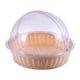 thumbnail image 4 of Cubierta de pastel transparente de PVC, tapa de pastel, fácil de limpiar, decoración, cubierta de cúpula de comida redonda para con cesta, 4 of 9