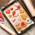 thumbnail image 3 of Set de 7 cortadores de galletas en forma de corazón KELOFKO de acero inoxidable, 3 of 6
