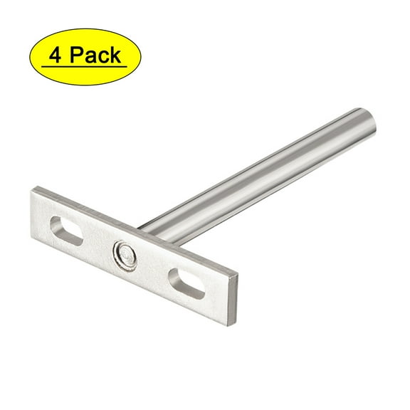 Uxcell 4" Invisible Floating Shelf Brackets, Hidden Blind Supports for Concealed Shelves, 4Pcs