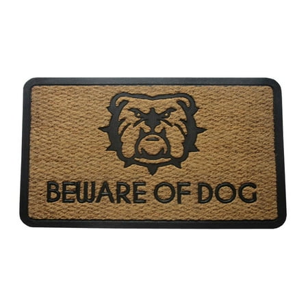 Amber Home Goods Beware Of Dogs Floormat Size 30 x 18