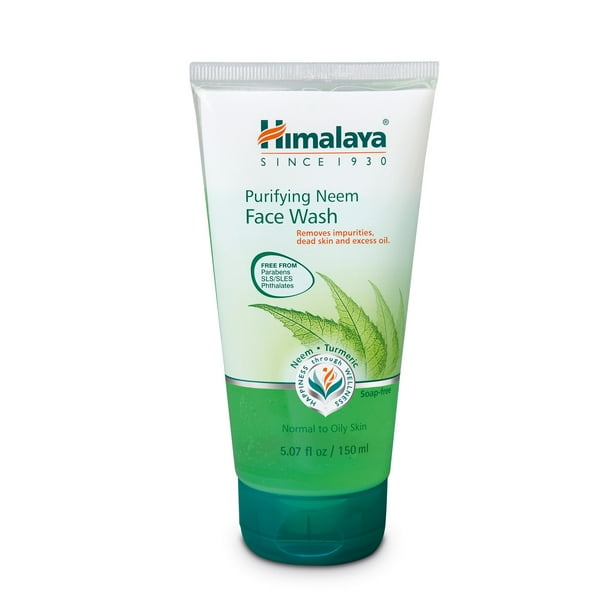 Himalaya Purifying Neem Face Wash with Neem & Turmeric, 5.07 oz (150 ml