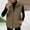 Khaki, variant on Womens Lightweight Puffer Vests with Pockets Zip up Stand Collar Sleeveless Quilted Jacket Winter Warm Outerwear New Sleeveless Vests for Women Brown XL