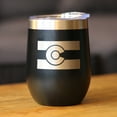 thumbnail image 2 of Bevvee Insulated Wine Tumbler 12 oz Flag Of Colorado Colorado Enthusiast Gifts Tumblers, 2 of 4