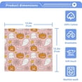 thumbnail image 2 of GZHJMY Halloween Ghosts Pumpkin on Pink Wash Cloths 6 Pcs Small Cotton Wash Towels for Kitchen Bathroom, 2 of 5