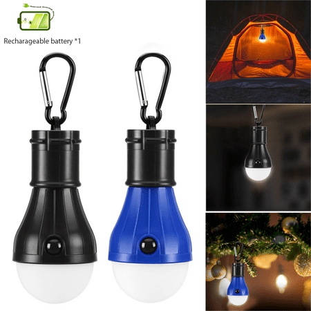 LED Camping Lights, Hommie 2 Pack Portable Rechargeable LED Tent Light Bulbs Lanterns Flashlight with 1000mAh