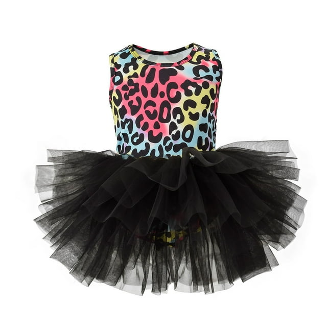 Robe Fille Sans Manches Barboteuses pour Filles Robe Tutu pour Enfants pour Spectacle et Personnalité Robe Sans Manches pour Filles