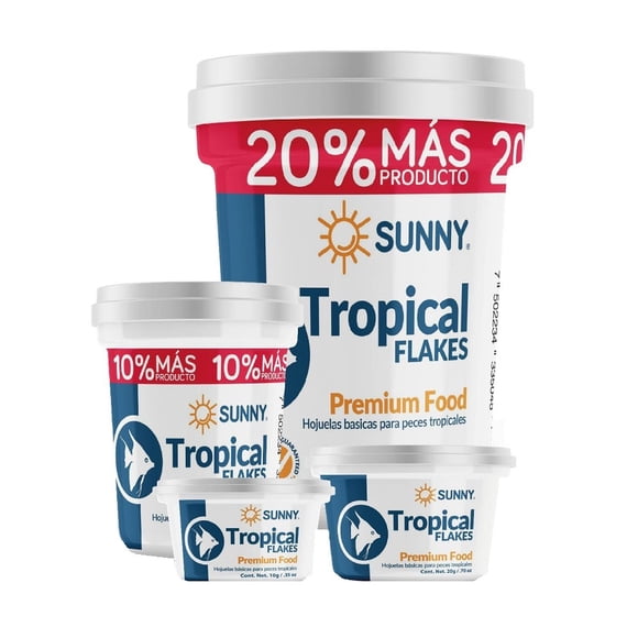 Alimento Tropical Flakes Premium Pez Tropical 120gr Sunny Sunny TP-3504