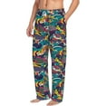 thumbnail image 6 of Logiee Colorful Carp Streamer Print Pajama Pants for Men,Men’s Pajama Bottoms,Mens PJ Pants with Pockets & Button Fly-Large, 6 of 6