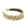 thumbnail image 2 of Headband WithTooth Wide Braid Messy Hair Hoop, Non-Slip Messy Braided Headband, Women Synthetic Hair Plaited Braids Elastic Headband, 2 of 5