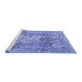 thumbnail image 2 of Ahgly Company Machine Washable Indoor Round Persian Blue Traditional Area Rugs, 3' Round, 2 of 4