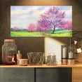 thumbnail image 1 of Purple Spring Landscape - Floral Art Canvas Print, 1 of 3