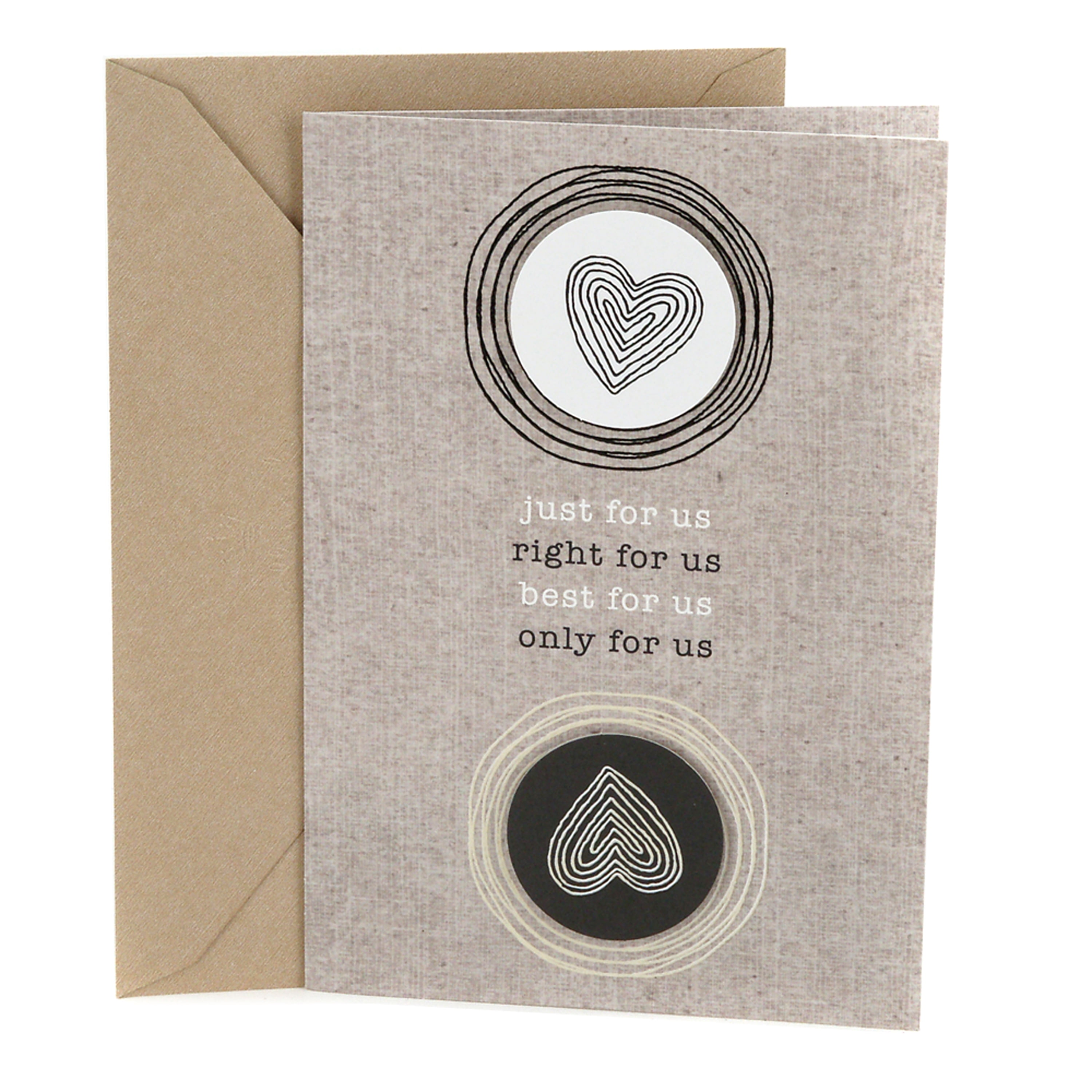 Hallmark Anniversary Greeting Card (Two Hearts)