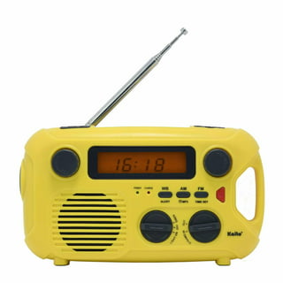 Radio Dynamo, AOZBZ 2000mAh AM/FM/NOAA Radio Solaire à Manivelle, Portable  Radio d'urgence Lampe de PocheChargeur de Téléphone Portable, SOS pour