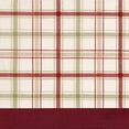 thumbnail image 3 of Traditional Elegance Tattersall Button Tab Top Window Curtain Panel - 52x84 - Burgundy, 3 of 3