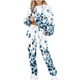 thumbnail image 2 of Puntoco Conjunto de sudadera y pantalones de manga larga con estampado informal para mujer Puntoco Puntoco-4753, 2 of 5